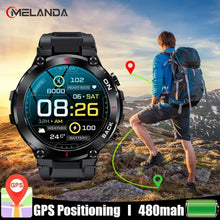 Load image into Gallery viewer, MELANDA Outdoor Military GPS Smart Watch Men