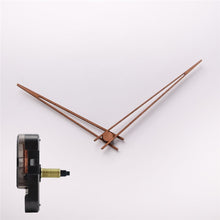 Load image into Gallery viewer, DIY Creative wall clock Wooden hands with SUN silent Clock movement