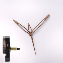 Load image into Gallery viewer, DIY Creative wall clock Wooden hands with SUN silent Clock movement