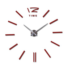 Load image into Gallery viewer, decorative  wall clocks home decor diy clocks living room reloj mural sticker