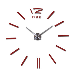 decorative  wall clocks home decor diy clocks living room reloj mural sticker