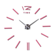 Load image into Gallery viewer, decorative  wall clocks home decor diy clocks living room reloj mural sticker