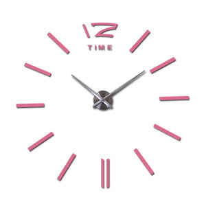 decorative  wall clocks home decor diy clocks living room reloj mural sticker