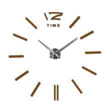 Load image into Gallery viewer, decorative  wall clocks home decor diy clocks living room reloj mural sticker