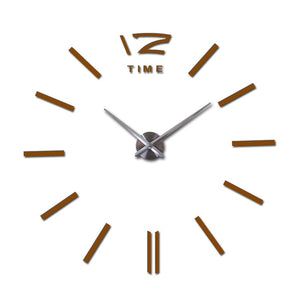 decorative  wall clocks home decor diy clocks living room reloj mural sticker