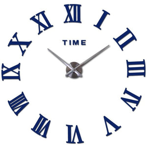3d big acrylic mirror wall clock diy quartz watch still life clocks