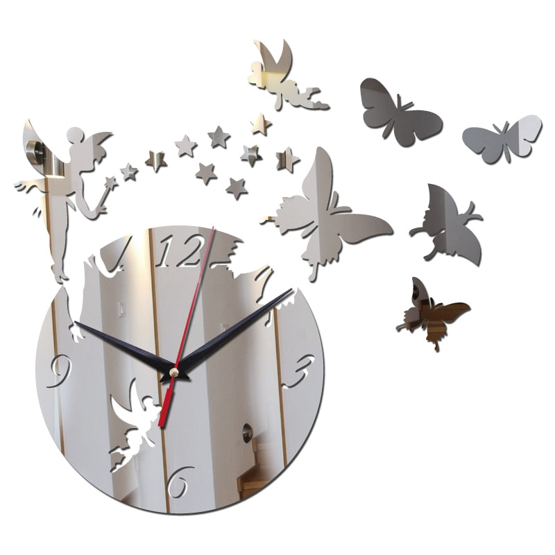Mirror Sale Wall Clock Horloge Reloj De Pared Modern Design