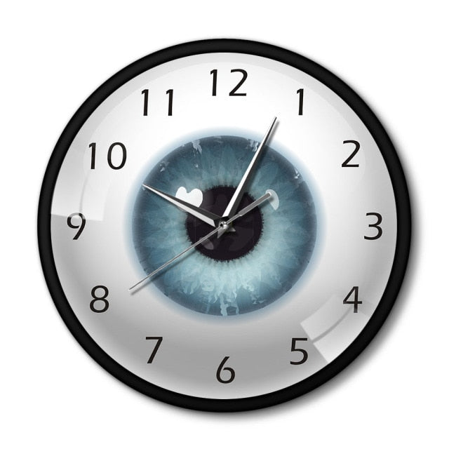 Eye Eyeball Pupil Core Sight View Ophthalmology Silent Wall Clock