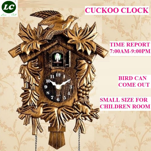 Cuckoo Clock Living Room Wall Clock Bird Cuckoo Alarm Clock