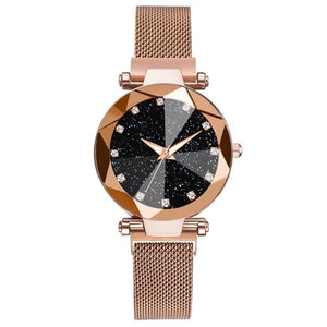 Ladies Magnetic Starry Sky Clock Luxury Women Watches Quartz Wristwatches Relogio Feminino Zegarek Damski