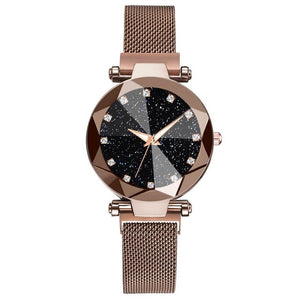 Ladies Magnetic Starry Sky Clock Luxury Women Watches Quartz Wristwatches Relogio Feminino Zegarek Damski