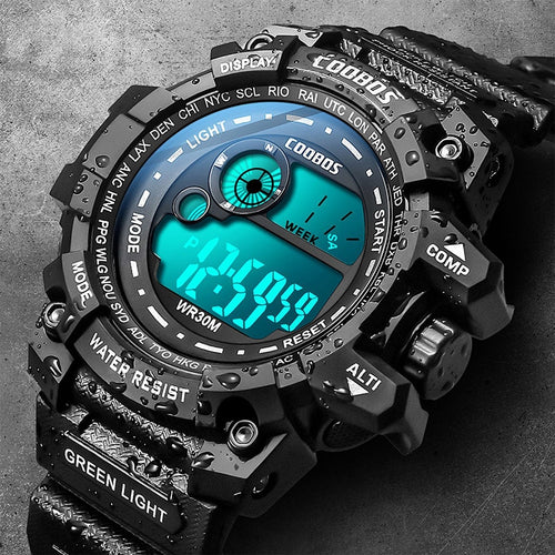 Luminous Men Sport Watch High-end Silicone Strap Military Wrist Watch