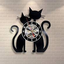 Load image into Gallery viewer, Record Wall Clock Modern Design Wall Clocks Animal Dog Cat Horse Wall Watch