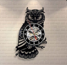 Load image into Gallery viewer, Record Wall Clock Modern Design Wall Clocks Animal Dog Cat Horse Wall Watch