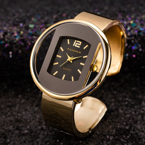 Luxury Brand Bracelet Watch Gold Silver Dial Lady Dress Quartz Clock Hot bayan kol saati