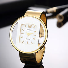 Load image into Gallery viewer, Luxury Brand Bracelet Watch Gold Silver Dial Lady Dress Quartz Clock Hot bayan kol saati