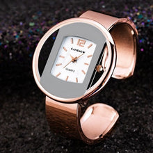 Load image into Gallery viewer, Luxury Brand Bracelet Watch Gold Silver Dial Lady Dress Quartz Clock Hot bayan kol saati
