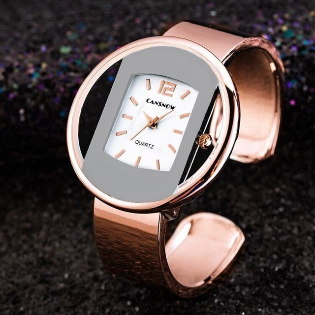 Luxury Brand Bracelet Watch Gold Silver Dial Lady Dress Quartz Clock Hot bayan kol saati