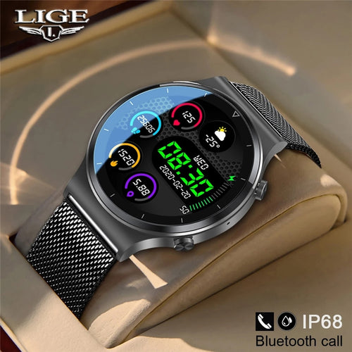 Smart watch Men Heart rate Blood pressure Full touch screen sports Fitness watch