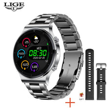 Load image into Gallery viewer, Smart watch Men Heart rate Blood pressure Full touch screen sports Fitness watch