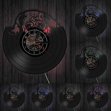 Load image into Gallery viewer, English Bulldog Shadow Wall Art Decor Dog Puppy Vinyl Record Wall Clock