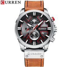 Load image into Gallery viewer, CURREN Watch Chronograph Sport Mens Watches Quartz Clock Leather Male Wristwatch
