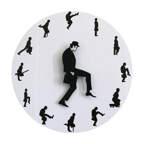 Comedian Funny Walking Novelty Wall Clock Watch Ministry of Comedy TV Series Home Decor Silent Clock For Bedroom