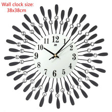 Load image into Gallery viewer, Crystal Sun Modern Style Silent Wall Clock
