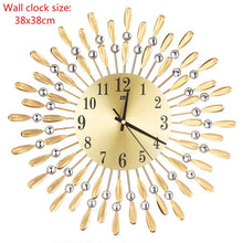 Load image into Gallery viewer, Crystal Sun Modern Style Silent Wall Clock