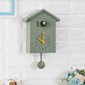 Cuckoo Quartz Wall Clock Modern Bird Home