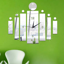 Load image into Gallery viewer, 3D Acrylic Horologe Mural Modern Design Needle Wall Clock Stickers Lineup Fancy Quartz Watch Art Home Decor Decals